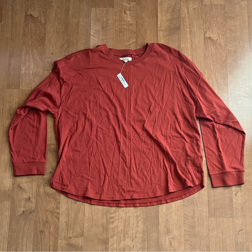 Madewell Women's Rust Long Sleeve Tee